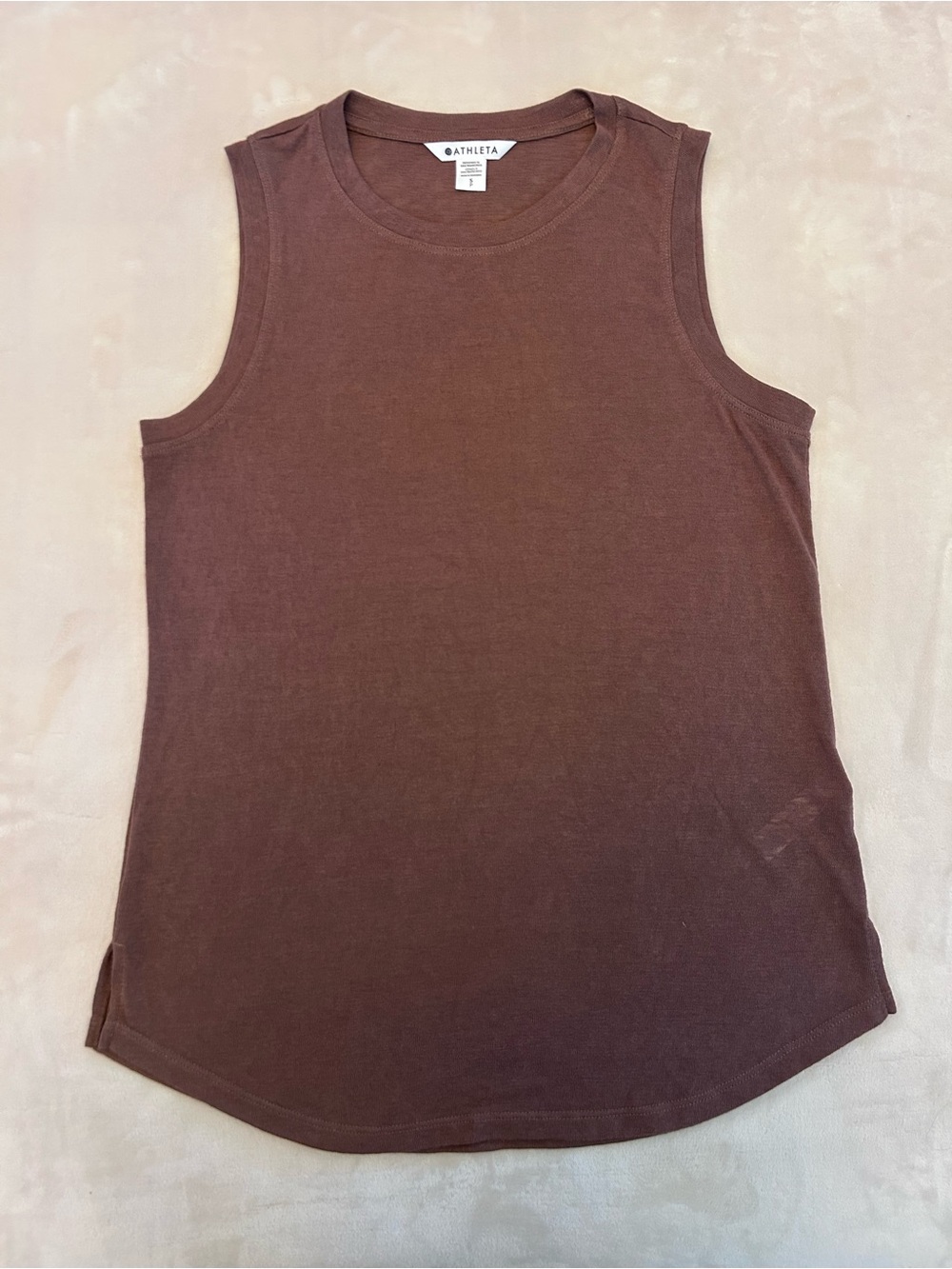 Athleta Mauve Brown Crewneck Tank